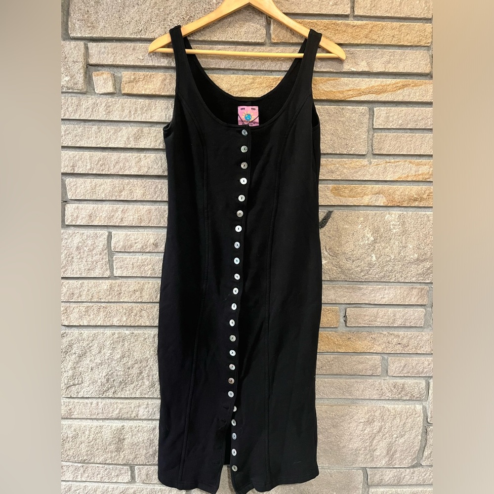 UNIF Parker Dress Button Down with Mother-of-Pearl Buttons SZ 10